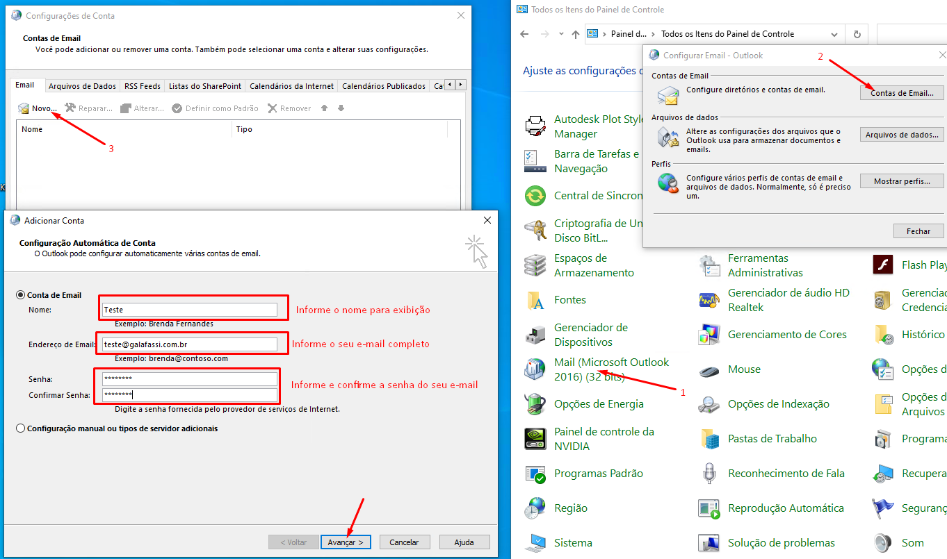 Configurando e-mail no Outlook (método que funciona!) - G7 Informática